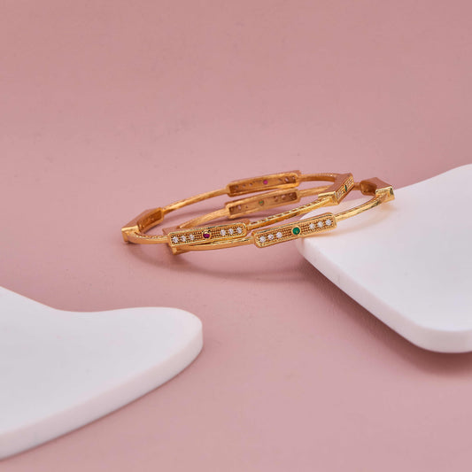 Dazzling Aura American Diamond Bangles