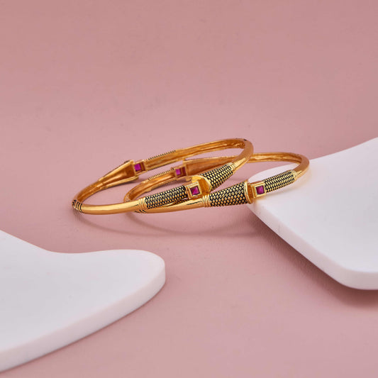 Crimson Noir Gold Plated Pair