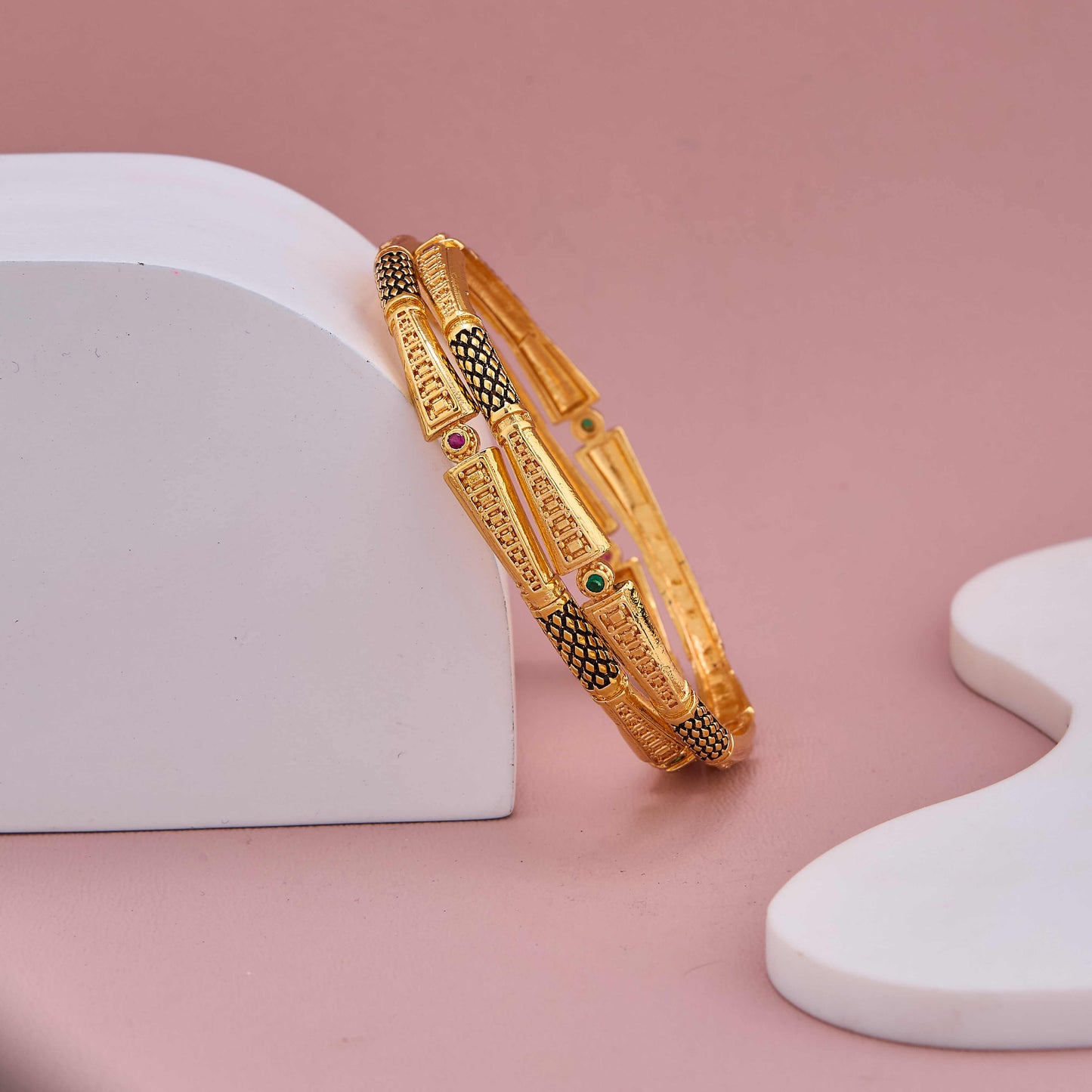 Classic Charm Gold Plated Bangles