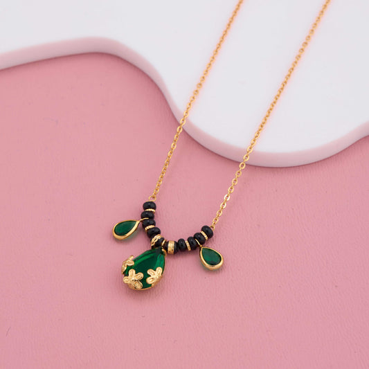 Nature’s Glow Gold Finish Mangalsutra