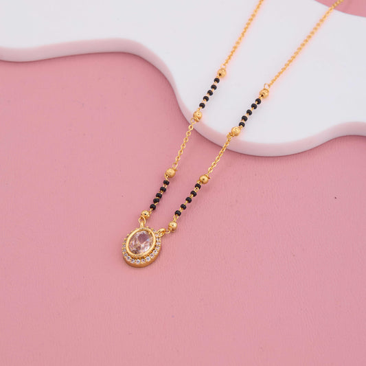 Royal Radiance American Diamond Pendant Mangalsutra