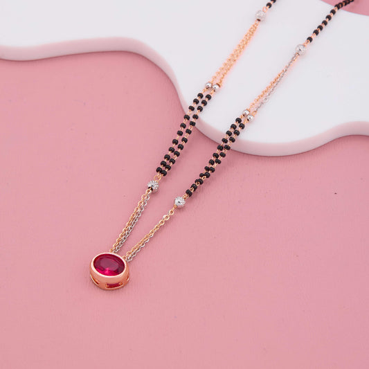 Eternal Love Red Stone Mangalsutra