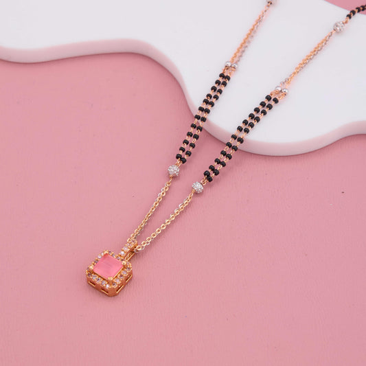 Soft Glow American Diamond Mangalsutra