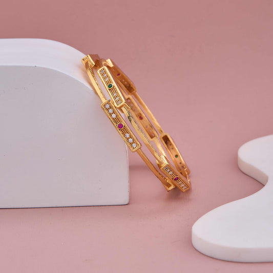 Dazzling Aura American Diamond Bangles