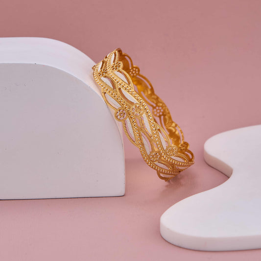 Designer Openwork Gold and Silver Bangles