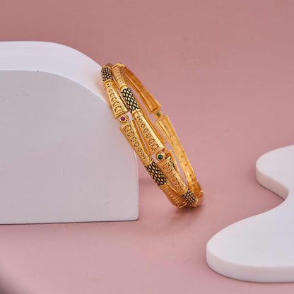 Classic Charm Gold Plated Bangles