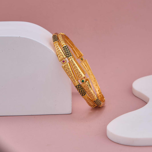 Classic Charm Gold Plated Bangles