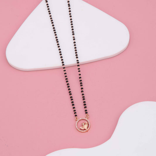 Radiant Rose Floral Design Mangalsutra