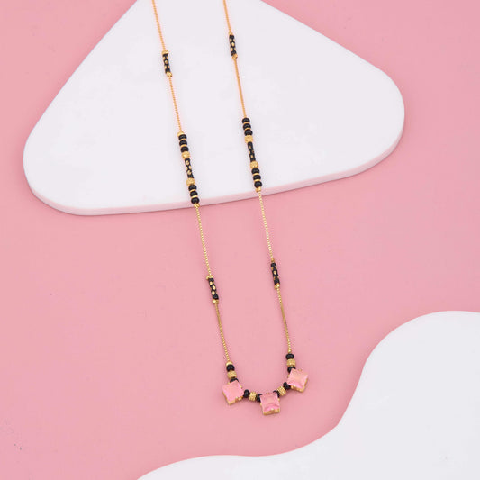 Pastel Shine AD Gold Plated Mangalsutra