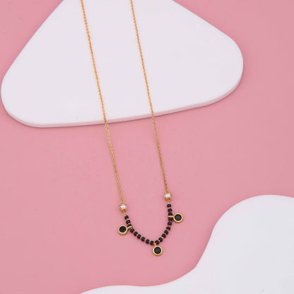 Shadow Shine Beaded Mangalsutra