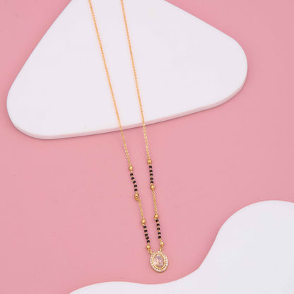 Royal Radiance American Diamond Pendant Mangalsutra