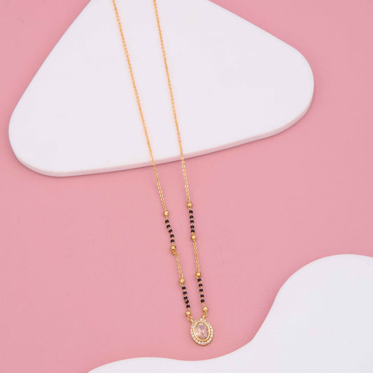 Royal Radiance American Diamond Pendant Mangalsutra