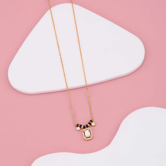 Royal Grace American Diamond Pendant Mangalsutra