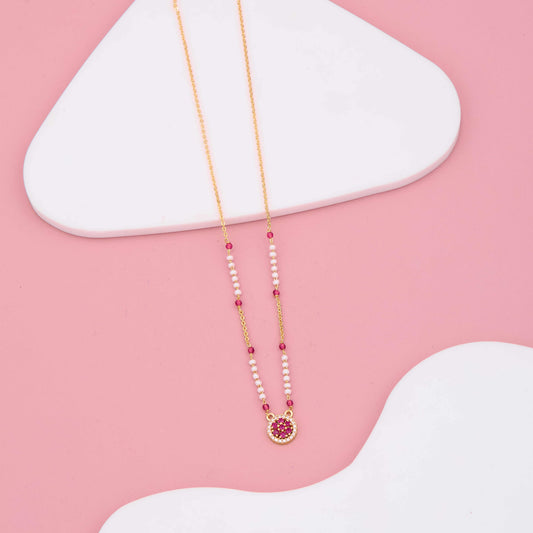 Shining Aura Diamond Accent Mangalsutra
