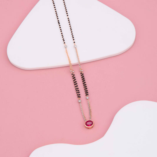 Eternal Love Red Stone Mangalsutra