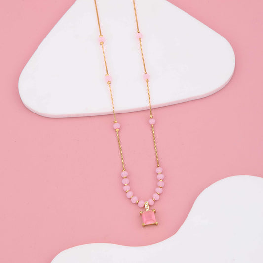 Rosé Delight Gold-Plated Mangalsutra
